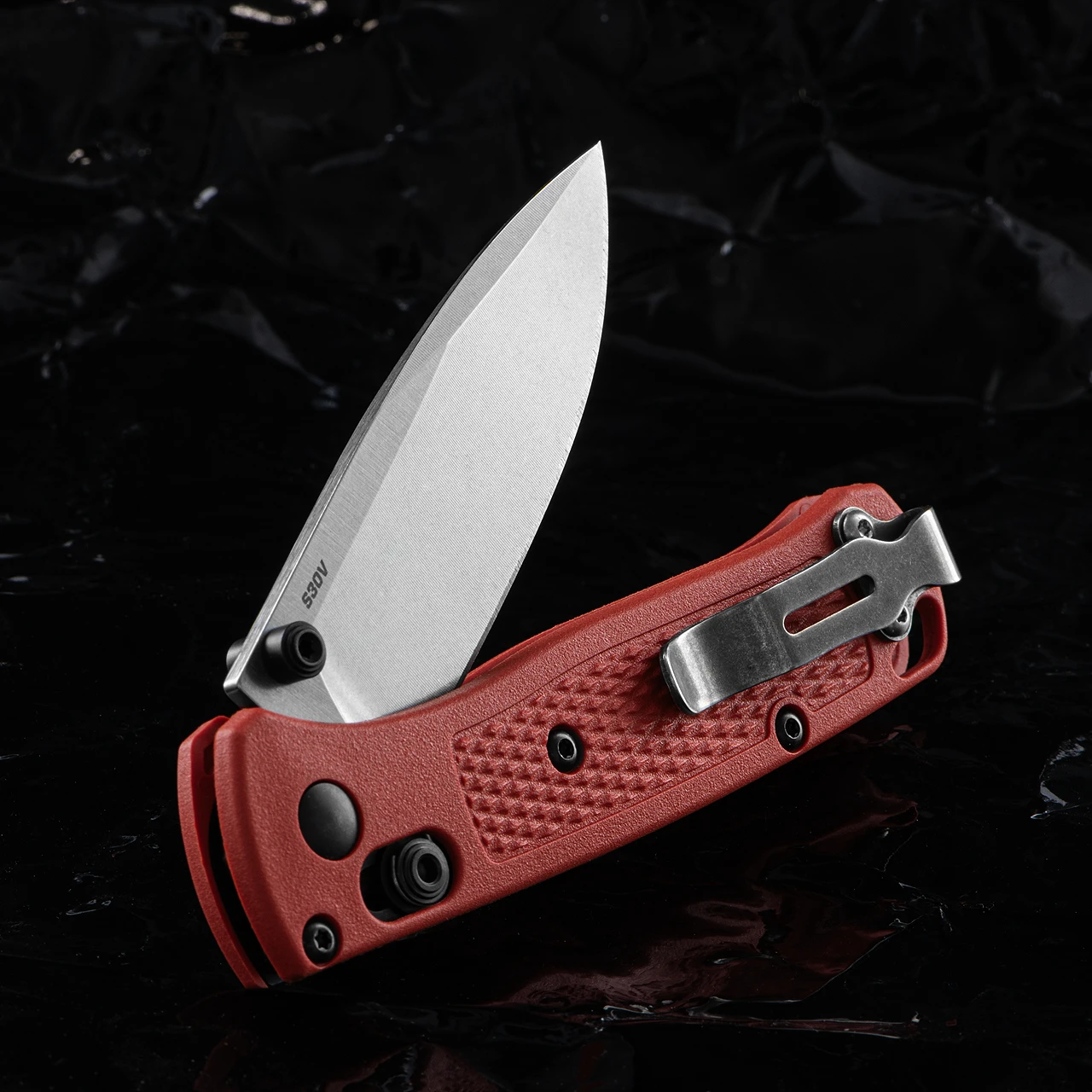 Benchmade 533-04 Mini Bugout Mesa Red Folding Knife 3 Benchmade 533-04 Mini Bugout Mesa Red Folding Knife - Image 3