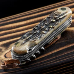 Fox Multipurpose Pocket Knife Stag 8 -Nitecore Store FOX 2268 SCE.1 95964.1678276555