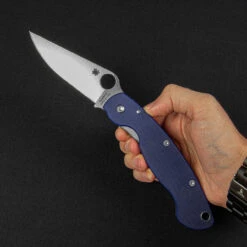 Spyderco Mili Model CPM S110V Folding Knife -Nitecore Store SC36GPDBL.1 87173.1695656523.1280.1280 22600.1695724104
