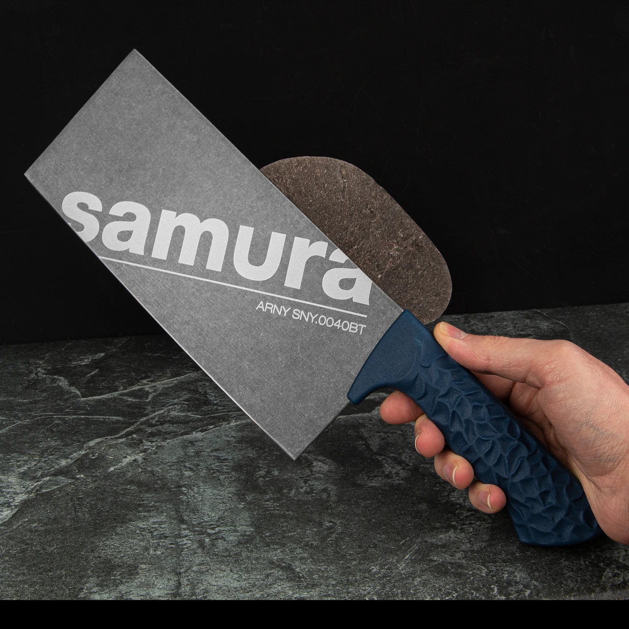 Samura ARNY Asian Chef's Knife Blue 2 Samura ARNY Asian Chef's Knife Blue - Image 2