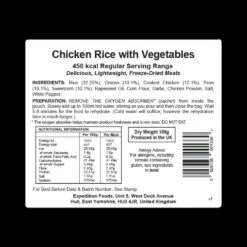 Expedition Foods Chicken Getaway Pack -Nitecore Store chickenrice 17265.1597418396