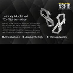 Nitecore NSH10 Snap Hook -Nitecore Store nitecore nsh10det 81759.1590675976