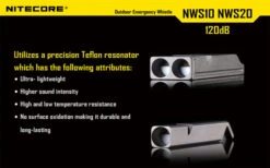 Nitecore Single Chamber Whistle -Nitecore Store nitecore nws10det5 82945.1598283693